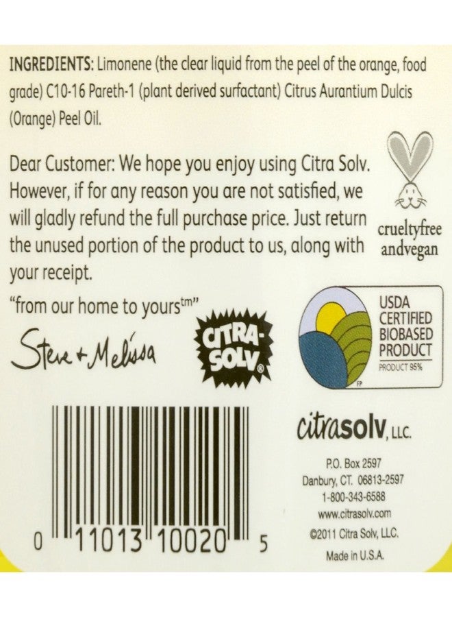 Citra Solv CitraSolv Natural Cleaner and Degreaser Concentrate - Valencia Orange - 16 oz - Image 2